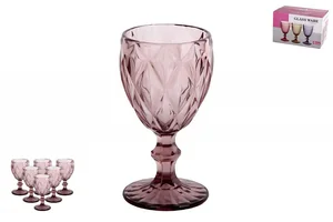 КОРАЛЛ Набор бокалов 250мл 1/6 Тебриз GB2604D1508LJ фиолетовый