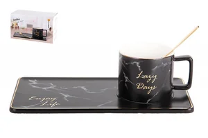 КОРАЛЛ Набор чайный 1/3 250мл Lazy Days Black 5110 