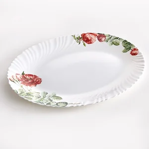TEROPAL Блюдо 35,5 см овальное 0001L1/63-SK Дикая роза