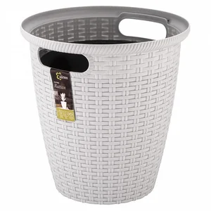 PLASTIC REPUBLIC Кашпо напольное Rattan D 266мм/10 л с внутренним горшком 6 л Утренний туман ING6215УТ 