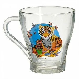 ДЕКОСТЕК Кружка для чая 250 мл (Тигренок с бабочками) 2018-Д