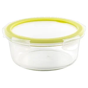 DELTA Контейнер герметичный Cristallo круглый 0,42л оливковая роща GR1084ОЛ