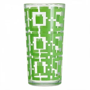 ДЕКОСТЕК Набор стаканов 230 мл 6 штук 1256/91 Карре зеленый