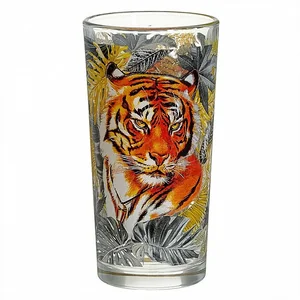 ДЕКОСТЕК Набор стаканов 250 мл 6 штук (Основной инстинкт) круговая деколь 146-Д