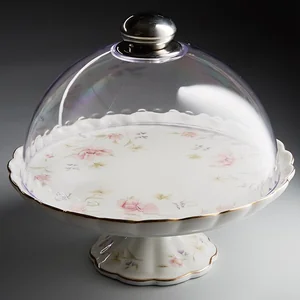 BEATRIX Тортница на ножке Ø22 см с крышкой МН002X Сан-Марино