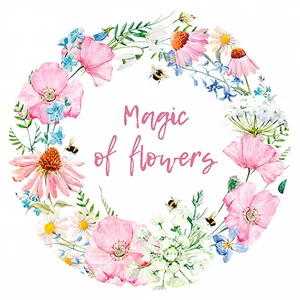 DELTA Салфетка сервировочная круглая 36 см Лютик