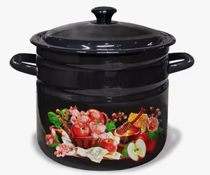 КМК Кастрюля цилиндрическая бортовая 12 л 41804-242/6-У2 Яблочный десерт