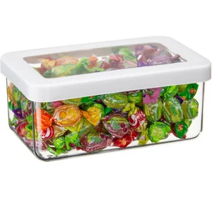 М-ПЛАСТИКА  Емкость для сыпучих 0,8л 160x100x70 мм СТЕП БЕЛЫЙ М 1295