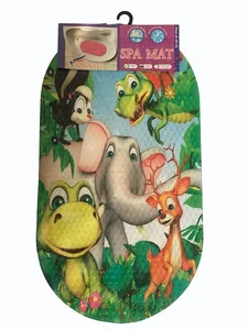 SHAHINTEX Коврик противоскользящий в ванную 68*38 см. Слон 00-00004534