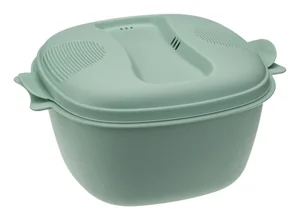 М-ПЛАСТИКА Кастрюля для СВЧ 2,5л ФИСТАШКОВЫЙ М 1412