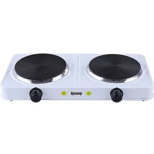ЯРОМИР Плита электрическая 2000 Вт настольная 2-конфорочная ЯР-3503 белая