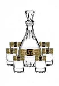 ГУСЬ ХРУСТАЛЬНЫЙ Набор для водки 7пр. Греческий узор GE03-1161/837/S