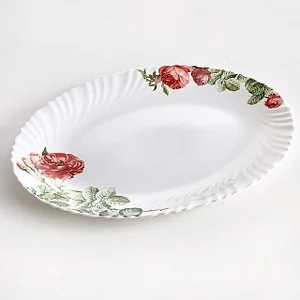 TEROPAL Блюдо 30,5 см овальное Дикая роза 0001L2/63-SK