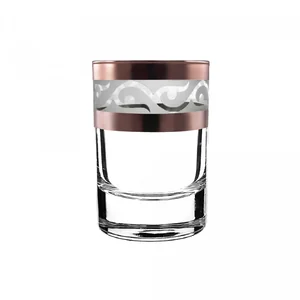 ГУСЬ ХРУСТАЛЬНЫЙ Набор стопок для водки 60 мл. Лира цвет Рубин ERV222-837/S 