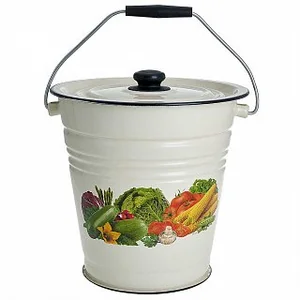 DELTA Ведро коническое с крышкой 12 л B03/120/04/19 Овощи слоновая кость