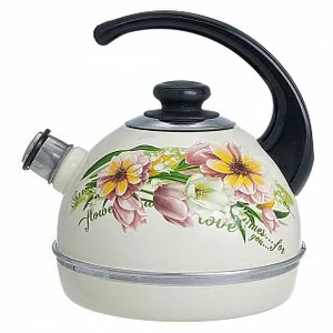 DELTA Эмалированный чайник 3,5л Цветочный вальс T04/35/04/26