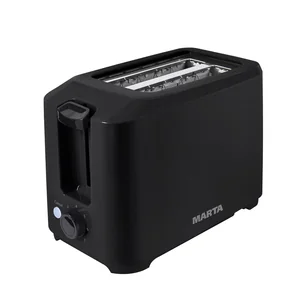 MARTA Тостер 800W MT-1711 чёрный жемчуг