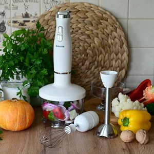 MARTA Кухонный комбайн 1200W MT-1563 Белый жемчуг