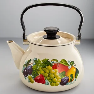 КМК Чайник 3 л сферический с металлической ручкой слоновая кость 42104-122/6-У4