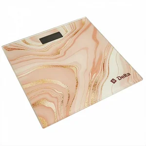 DELTA Весы 180 кг 30×30 см электронные напольные D-9005 Розовый камень