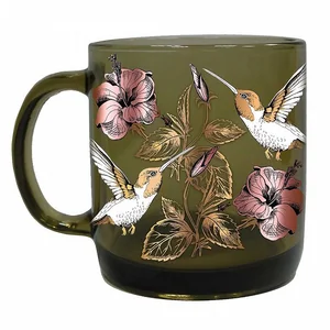 ДЕКОСТЕК Кружка 420 мл ПТИЦЫ&БАБОЧКИ ДЫМКА 50044