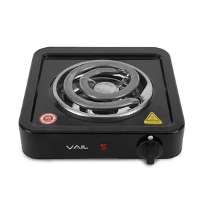 VAIL Электроплитка VL-5213 черная 1000Вт