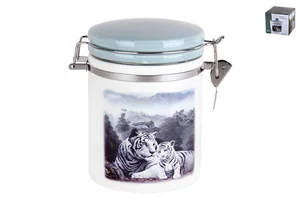 КОРАЛЛ Емкость для сыпучих продуктов 700мл Белые тигрыZFC039-C5 п/у