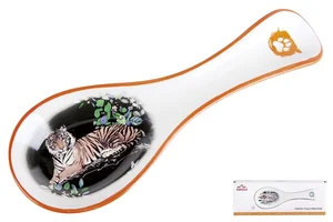 КОРАЛЛ Подставка для ложки Тигр на дереве ZF1121-C4