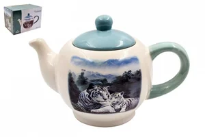 КОРАЛЛ Чайник заварочный 1000мл Белые тигры ZFC047-C5