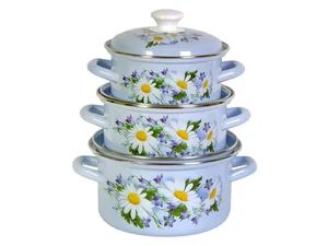 КМК Набор кастрюль (6пр.)  Полесье-1 (голуб.)