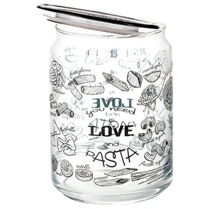 LUMINARC Емкость для сыпучих продуктов 1,0л Love Pasta Plano P7817