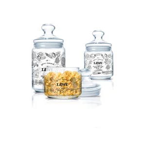 LUMINARC Набор емкостей для сыпучих продуктов 3шт Love Pasta Plano Q4111