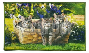 SHAHINTEX Коврик FANTASY ICARPET КОТЯТА 50*80 см. придверный  00-00004014
