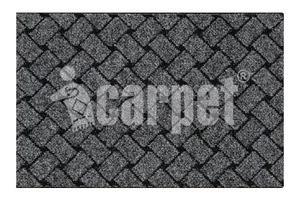 SHAHINTEX Коврик PREMIUM ICARPET ГРАФИТ 80*120 см. придверный влаговпитывающий 00-00007253