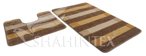 SHAHINTEX Набор ковриков для ванной КОФЕ с МОЛОКОМ 60*100+60*50 7807