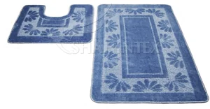 SHAHINTEX Набор ковриков для ванной Голубой 60*100+60*50 8171