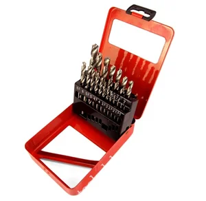 Matrix Набор сверл по металлу, 1-10 мм (через 0.5 мм), HSS, 19 шт, металлическая коробка, цилиндрический хвостовик 72388