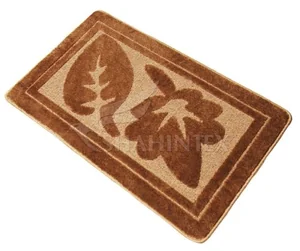 SHAHINTEX РР Коврик для ванной КОФЕ с МОЛОКОМ 60*100 8096