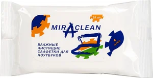 MIRACLEAN Влажные салфетки для очистки мониторов и телевизоров, 15 шт 24112