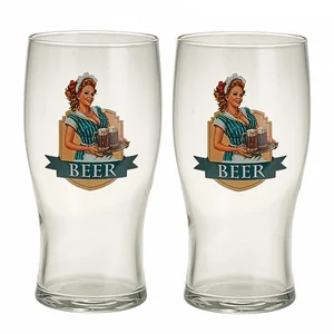 ДЕКОСТЕК  Бокал пивной 500 мл 2 штуки Пейте пиво 304/2-Д