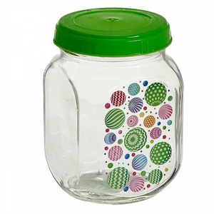 DELTA Банка для хранения 650 мл с крышкой ТВИСТ ГОРОХ