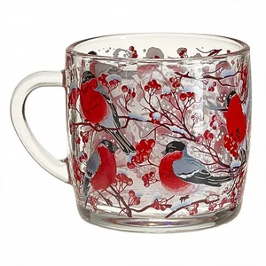 ДЕКОСТЕК Кружка для чая 300 мл (Зимние забавы) 2134-Д