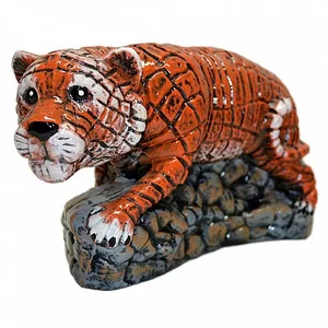 DELTA Копилка 15×26×10 см ТИГР ОРИГАМИ НА КАМНЯХ резка, вод. краска ЛМ-29796