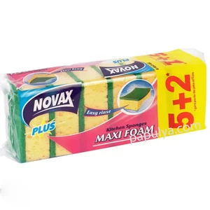NOVAX Набор кухонных губок 5+2шт. MAXI FOAM 4823058326566