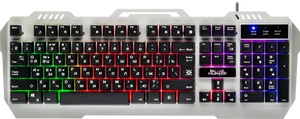 Defender Проводная игровая клавиатура Metal Hunter GK-140L RU,RGB подсветка,19 Anti-Ghost