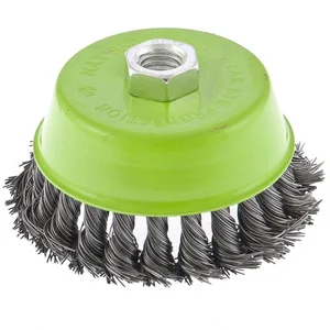 СИБРТЕХ Щетка для УШМ, 75 мм, М14, чашка 746247