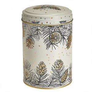 DELTA Банка жестяная Снежное Рождество 1,75 л Ц118h162v175-01898