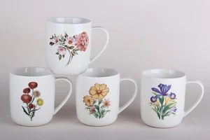 КОРАЛЛ Кружка 410мл Цветы GJ468