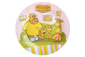 КОРАЛЛ Тарелка 19см Оранжевая Корова TPOC