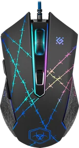 Defender Проводная игровая мышь Forced GM-020L оптика,6кнопок,800-3200dpi